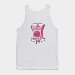 Aesthetic Korean Strawberry Milk IV Bag for medical and nursing students, nurses, doctors, and health workers who love milk Tank Top